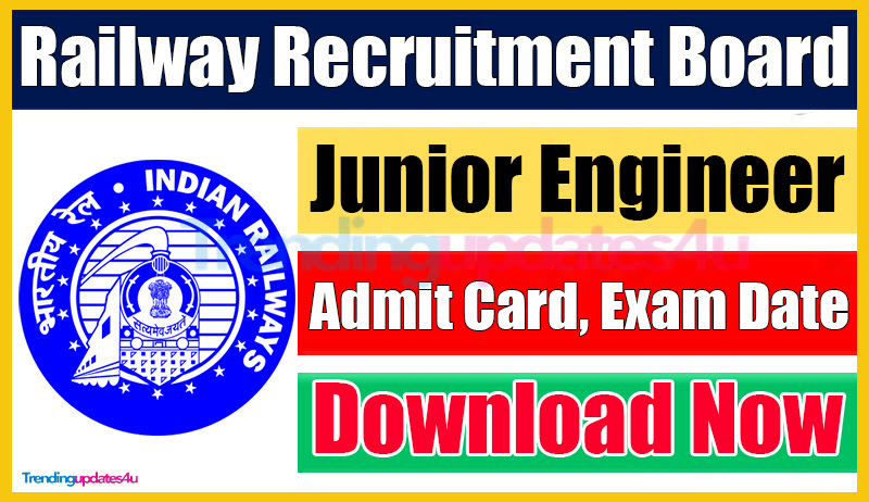 RRB Junior Engineer Admit Card