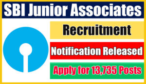 SBI Junior Associates Recruitment